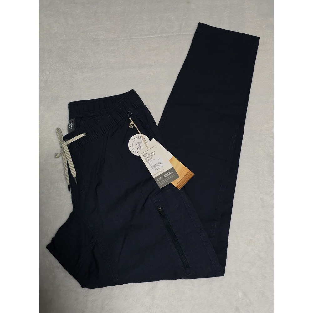 Vuori Ripstop Pant Long Indigo Blue Mens S V412-L Organic Cotton Performance NWT
